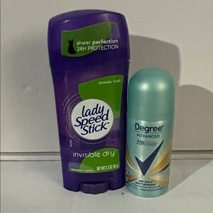 Set of 2 Deodorant Degree Advanced Dry Spray & Lady Speed Stick Invisible Dry